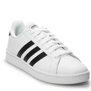 Adidas Grand Court Cloudfoam Men's White And Black Sneakers Size 13